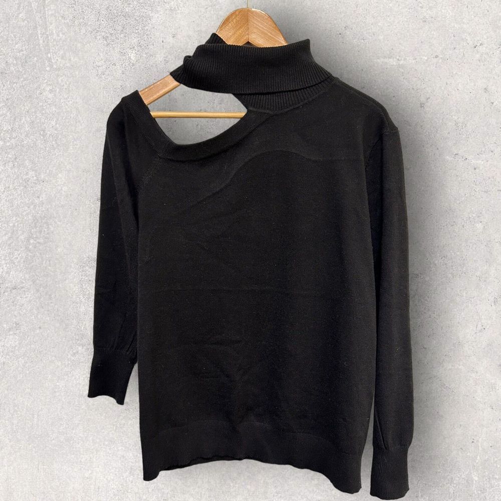 RD Style Mock Neck Turtle Neck Long Sleeve Cold Shoulder Plus Size 1X‎